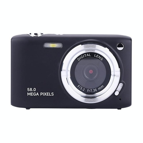 Portable 16X Zoom Hd Digital Camera With 2.88 Ips Screen - Black - Main Image