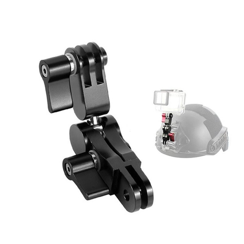 360 Degree Rotating Mount Adapter for Gopro Hero11 - Aluminium Alloy - Black - Main Image