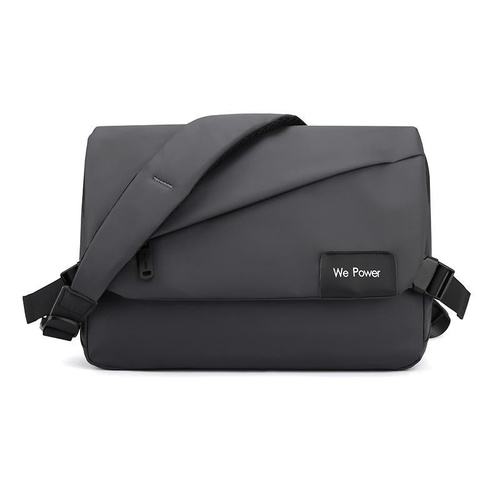 Large Capacity Waterproof Messenger Bag For Men - Grey - Main Image