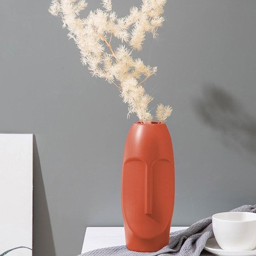 Thickened Pe Vase for Dried Flower Arrangements - Durable Drop-proof and Crack-proof - Rose Pink - Main Image