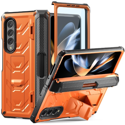Foldable Shockproof Phone Case for Samsung Galaxy z Fold 4 / 5g - Orange - Main Image
