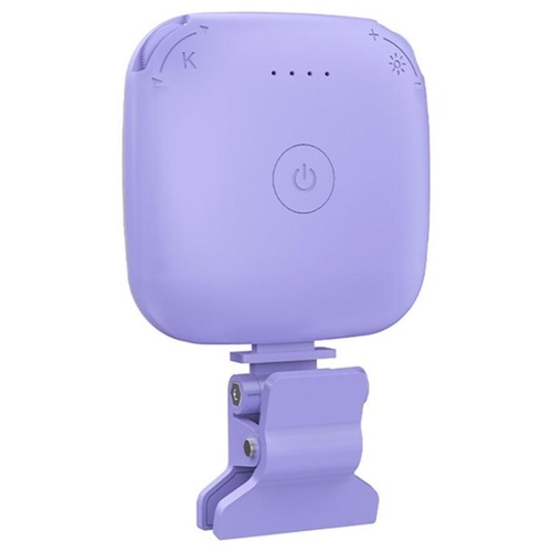 Portable Mini Clip-on Led Fill Light for Video Conferencing and Live Streaming - Purple - Main Image