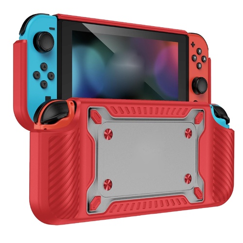 Protective Tpu Pc Case for Nintendo Switch Oled - Red - Main Image