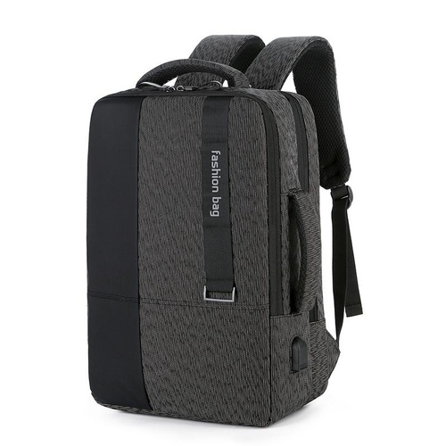 Large-capacity Laptop Backpack with Usb Charging - Ideal for Business Commuters - Black - Main Image