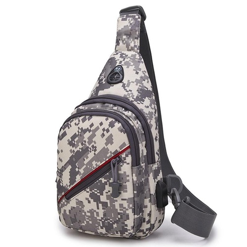 Men Oxford Cloth Crossbody Chest Bag Outdoor Leisure Single Shoulder Bag - Au Digital - Main Image