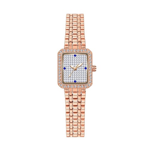 Stylish Diamond Women Alloy Watch Available - Rose Gold - Main Image