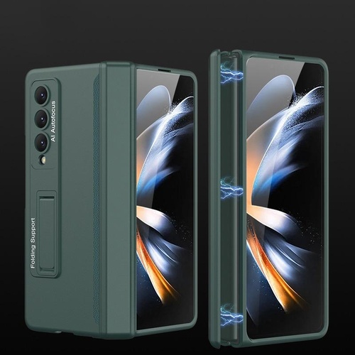 Foldable Magnetic Hinged Case for Samsung Galaxy z Fold 4 - Night Green - Main Image
