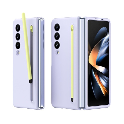 Enhanced Shockproof Phone Case for Samsung Galaxy z Fold 4 - Pen Design - Purple - Main Image