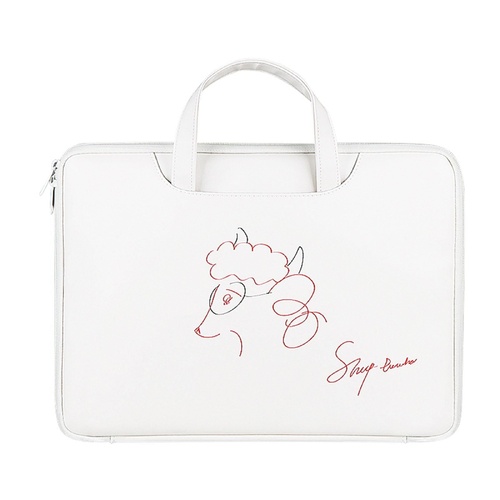 14.1-15.4 Inch Lightweight Printed Laptop Bag in Pu Material - Sheep Head - Main Image