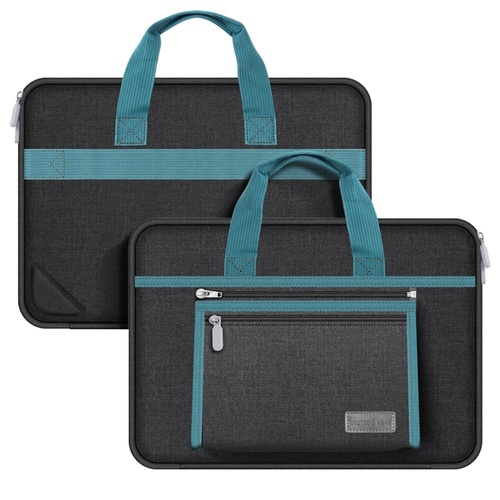 Portable Oxford Laptop Bag - Durable Fabric - Black - Main Image