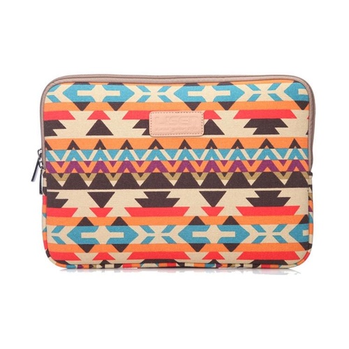 14 Inch Lingge Laptop Liner Bag With Stylish Pattern - Orange Pattern Geometry - Main Image