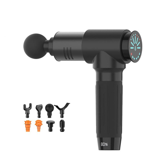 7-Speed Black Muscle Vibration Massager For Fitness Massage - Main Image