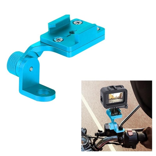 Universal Motorcycle Phone Bracket for Action Cameras - Cyan - Main Image