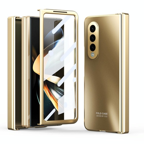 Foldable Electroplated 5g Case for Samsung Galaxy z Fold 4 - Champagne Gold - Main Image