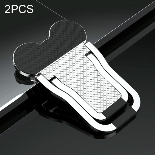 Foldable Metal Laptop Stand - Set of 2 - Silver - Main Image
