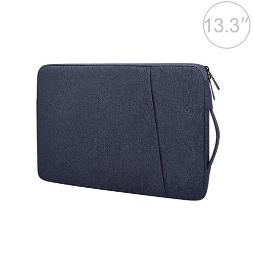 13.3 Inch Laptop Felt Sleeve Protective Case Carrying Bag - Navy Blue - Main Image
