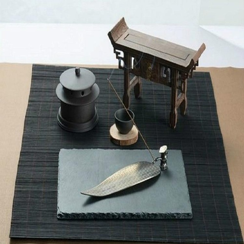 Large Sandalwood Incense Sticks with Leaf Ornaments - Bronze - Main Image