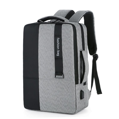 Large-capacity Laptop Backpack with Usb Charging - Ideal for Business Commuters - Grey - Main Image