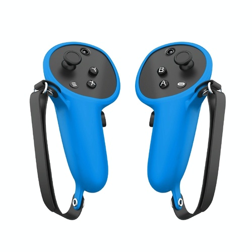 Pair of Silicone Vr Handle Cases for Meta Quest Pro - Blue - Main Image