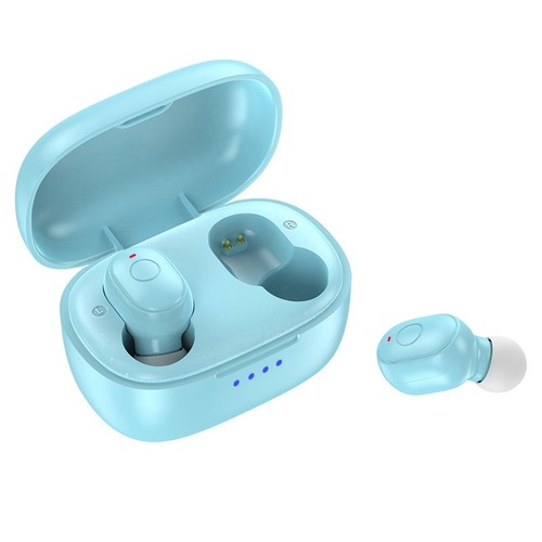 Waterproof Mini Touch-control Bluetooth Earphones with Noise Cancelling - Blue - Main Image