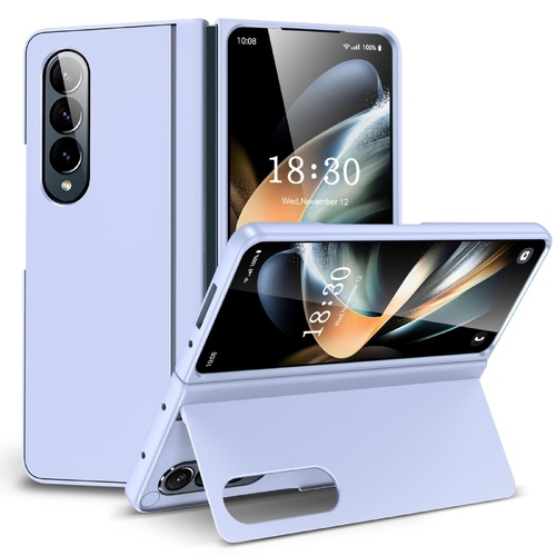 Foldable Phone Case with Holder for Samsung Galaxy z Fold 4 - Full Coverage - Light Purple - Main Image