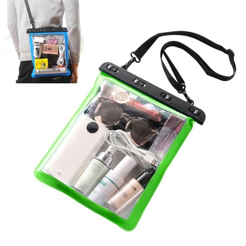 Waterproof Single Shoulder Bag For Mobile Phone Small Objects Multipurpose Design - Green - Main Image