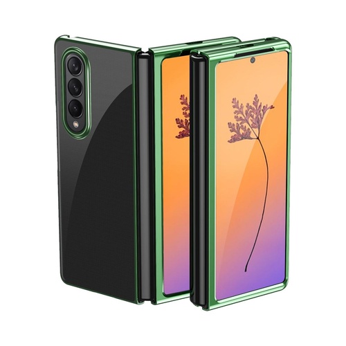 Shockproof Clear Phone Case for Samsung Galaxy z Fold 4 - Green - Main Image