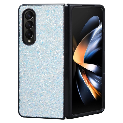 Foldable Diamond Case for Samsung Galaxy z Fold 4 - Compact and Stylish - Flash White - Main Image