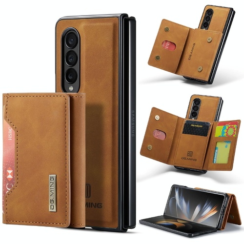 Multi-card Phone Case for Samsung Galaxy z Fold 4 - Fits Dg.ming M2 Series - Brown - Main Image