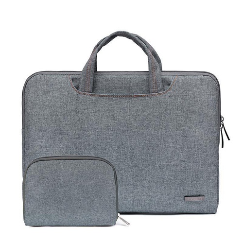 13.3 Inch Simple Business Laptop Bag With Liner - Ls-116 - Snowflake Nylon Gray - Main Image