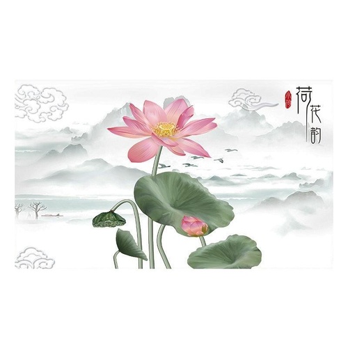 52 Inch Dust-proof Tv Cover for Household - Lotus - Main Image