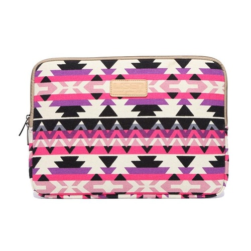 15 Inch Lingge Laptop Liner Bag - Pattern Design - Rose Red Pattern Geometry - Main Image
