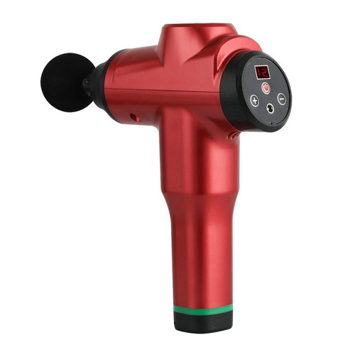 Portable Fascia Massage Gun For Muscle Relaxation - 12 Gears Red - Main Image