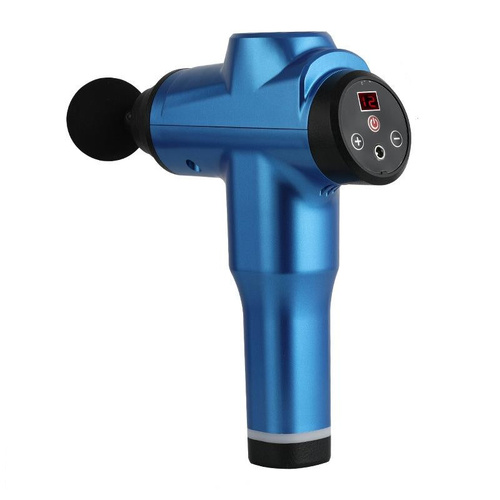 Portable Fascia Massage Gun For Muscle Relaxation - 12 Gears Blue - Main Image