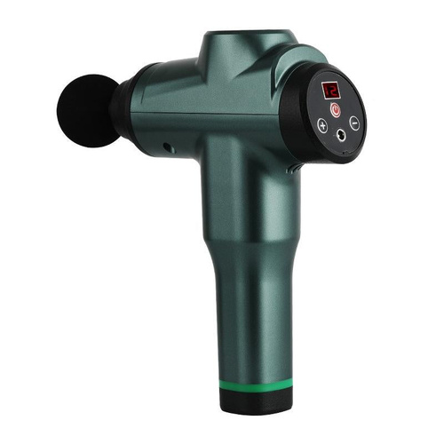 Portable Fascia Massage Gun For Muscle Relaxation - 12 Gears Green - Main Image