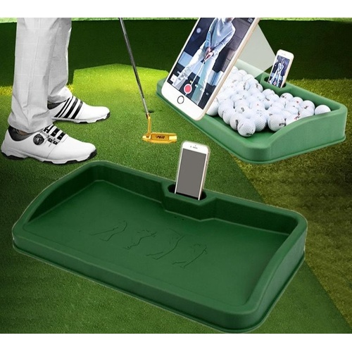 Black Character Pattern Golf Service Box with Phone Stand - 100 Balls - Green Character - Main Image