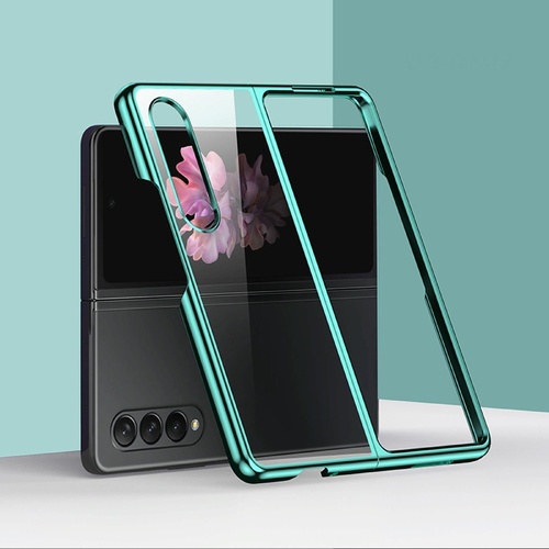 Shockproof Electroplated Case for Samsung Fold 4 5g - Green - Main Image