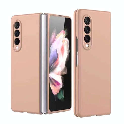 Foldable Metal-look Phone Case for Samsung Galaxy z Fold 4 - Gold - Main Image