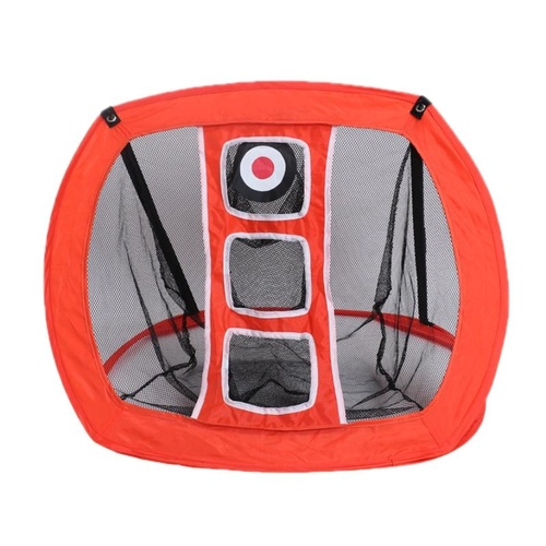 Foldable Square Golf Net for Indoor Practice - Orange - Main Image