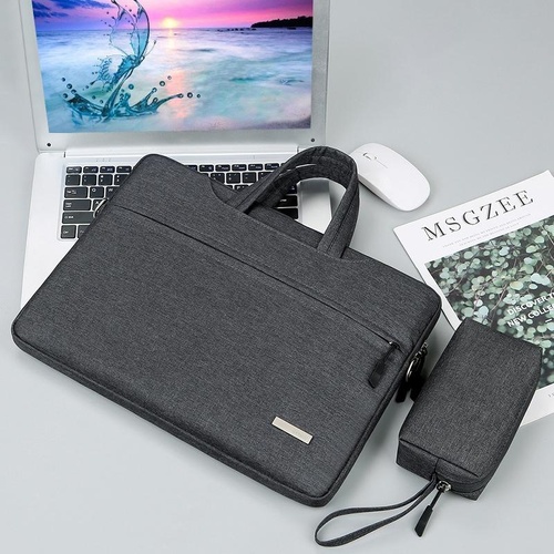 11 Inch Inner Bag with Power for Handbag or Laptop - Dark Grey - Main Image