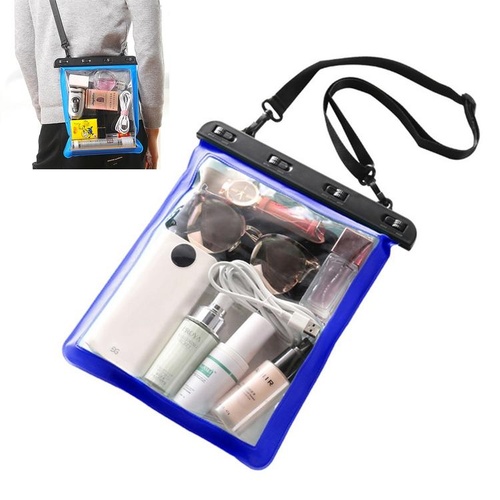 Waterproof Single Shoulder Bag For Mobile Phone Small Objects Multipurpose Design - Blue - Main Image