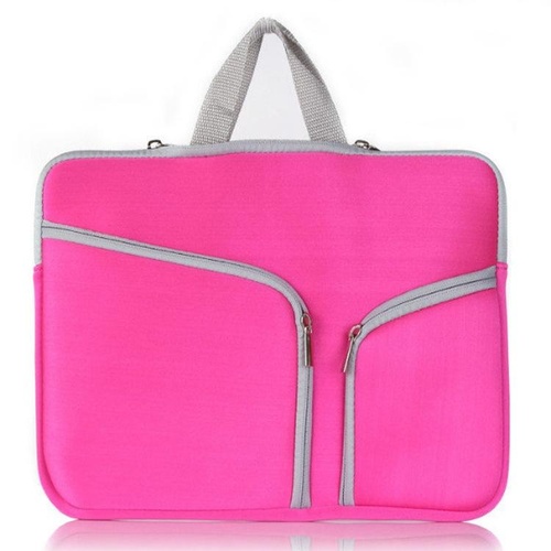 13 Inch Multi-Pocket Laptop Liner Bag For Diving Material Computer - Rose - Main Image