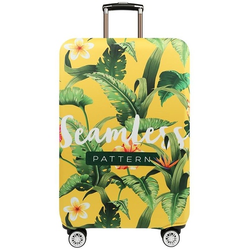 Stretchy Luggage Dust Cover - Durable & Protective - Size l - Banana Leaf Purple - M - Main Image