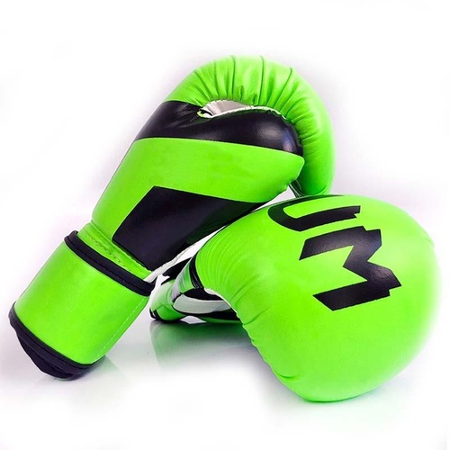 Professional Boxing Gloves For Adult Training - 10Oz Muay Thai Fighting - Fluorescent Green - Main Image