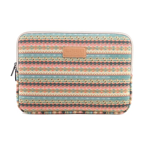 14 Inch Lingge Laptop Liner Bag With Stylish Pattern - Light Green Diamond Grid - Main Image
