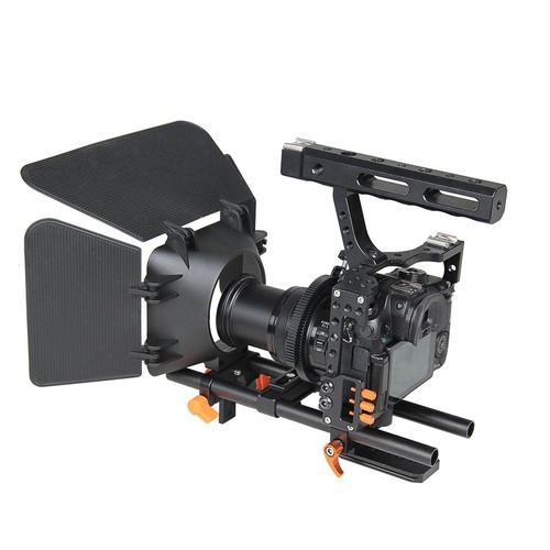 Sony A7 Cage Set With Stabilizer Follow Focus And Matte Box - Orange - Main Image