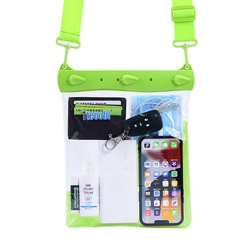 Waterproof Shoulder Messenger Bag For Sundries Phone Compatible - Green - Main Image