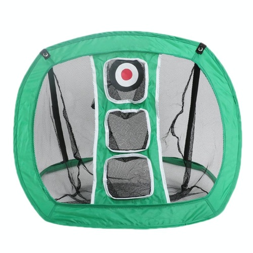 Foldable Square Golf Net for Indoor Practice - Green Black Net - Main Image