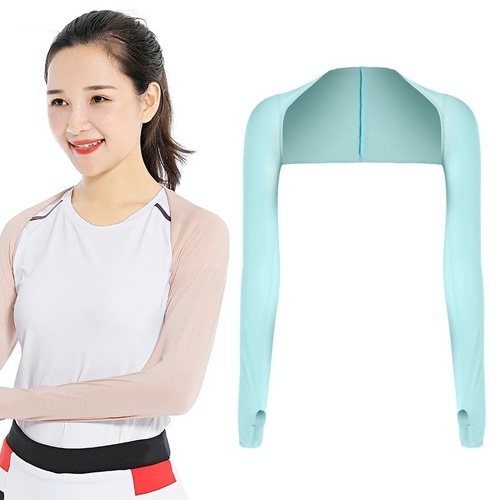 Sun Protection Golf Shawl Sleeves for Outdoor Sports and Cycling - Sky Blue - Main Image