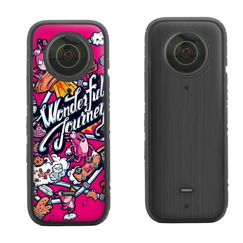 Protective Film Stickers for Dji Insta360 X3 Panoramic Camera - Carnival + Drawing Black - Main Image